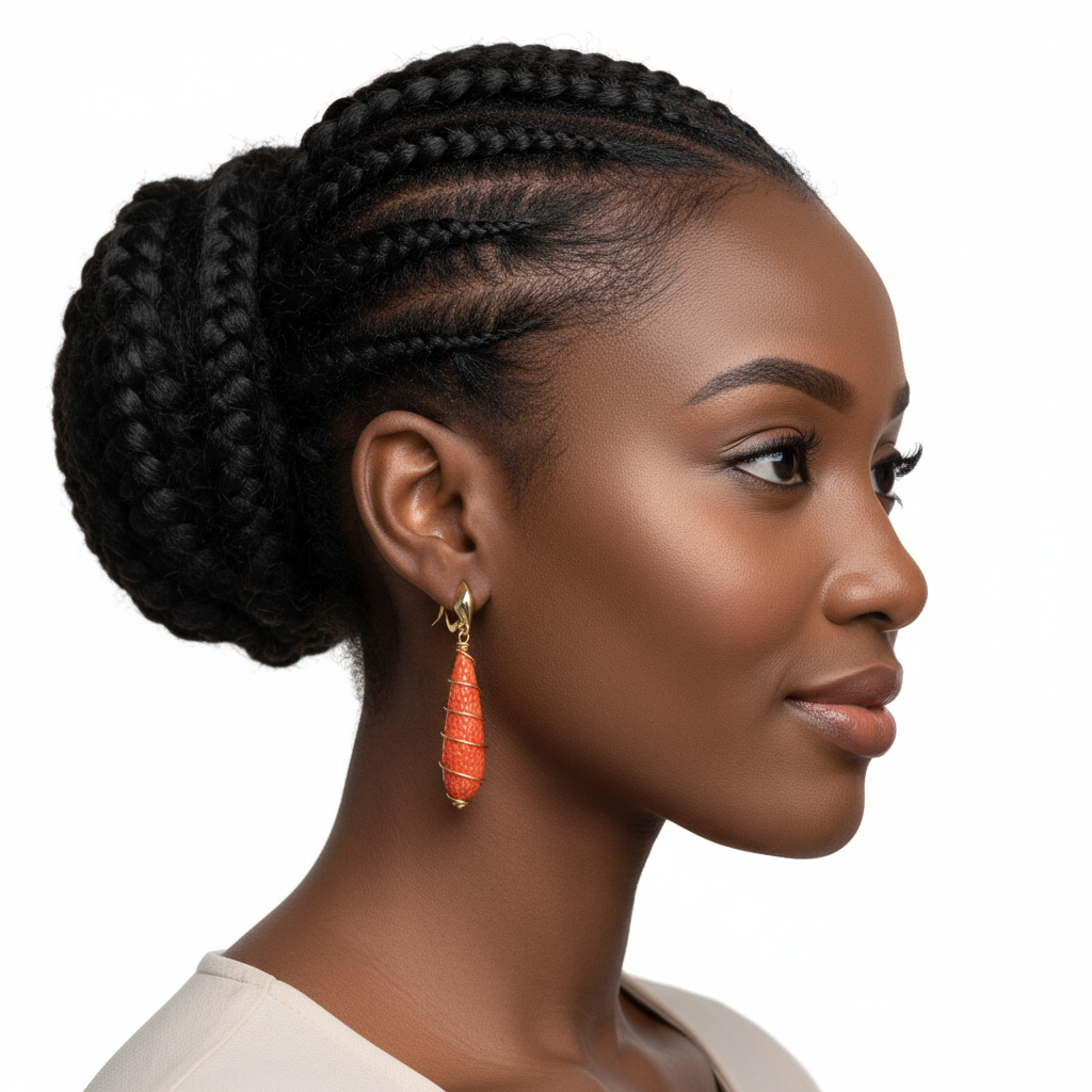 1000605351 Orange Dangle Earrings