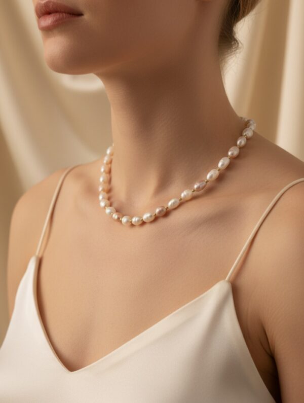 Mixed Pearl Baroque Set (Necklace & Earrings)