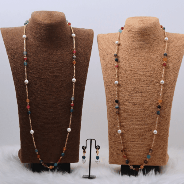 Untitled design_20250609_143258_0000 The "Aurora Borealis" Multi-Gemstone Station Necklace Set